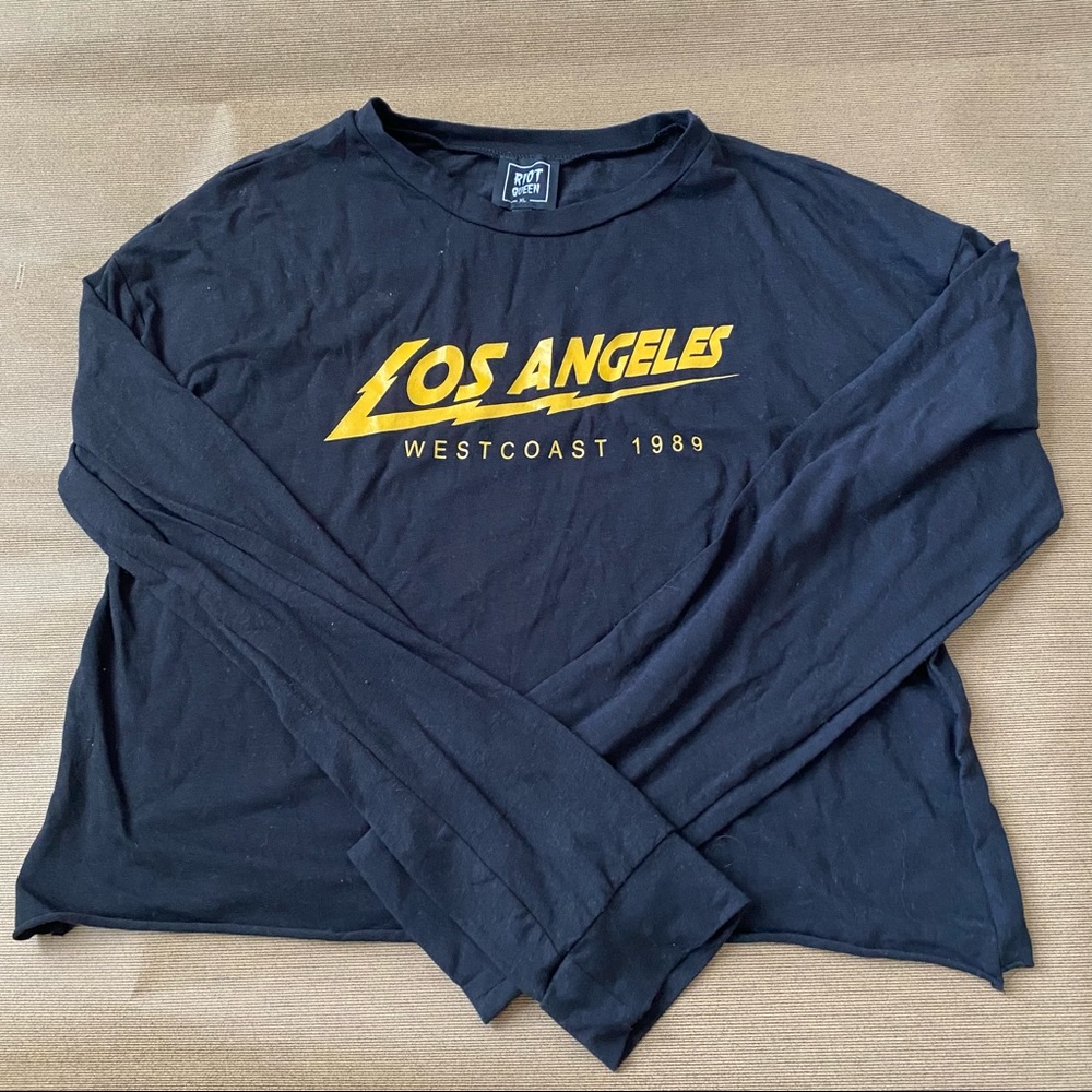 Long Sleeve Cropped Tee